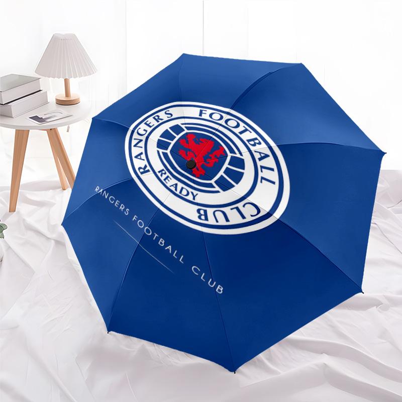 1pc Glasgow Rangers Umbrella, Sun Protection, And UV Shielding. It Has Eight Sturdy Ribs for Outdoor Use And Perfect As a Holiday Gift