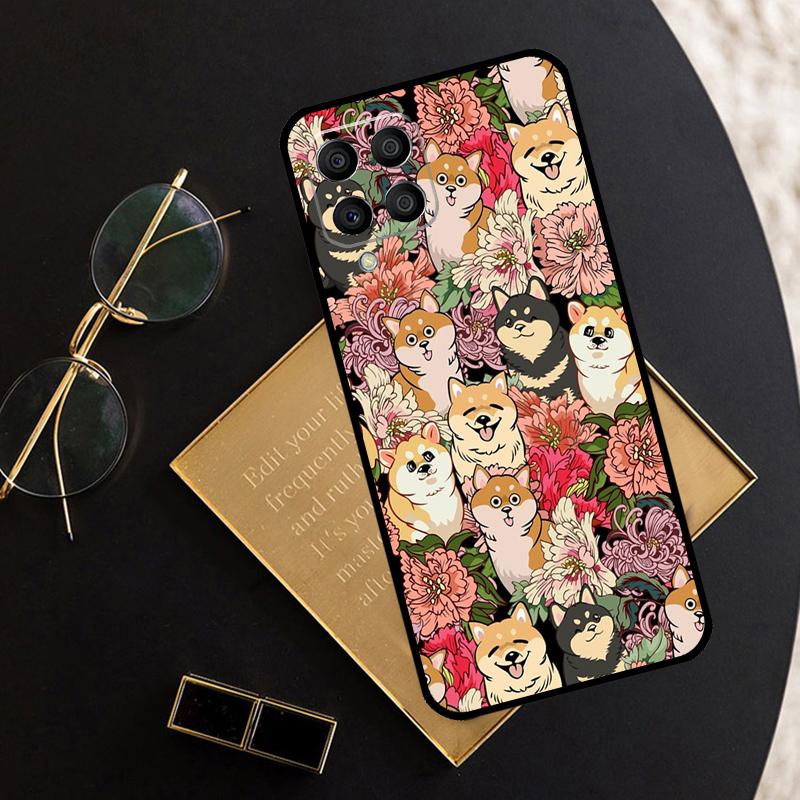 Shiba Inu Cute Cartoon Art For Samsung Galaxy M06 M16 M12 M13 M14 M15 M35 M55 M34 M54 M33 M53 M21 M31 M11 M32 M52 Case