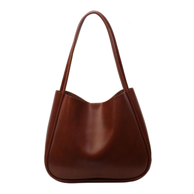 PU lock sewing line ladies shoulder bags basic style fashionable  women's bags