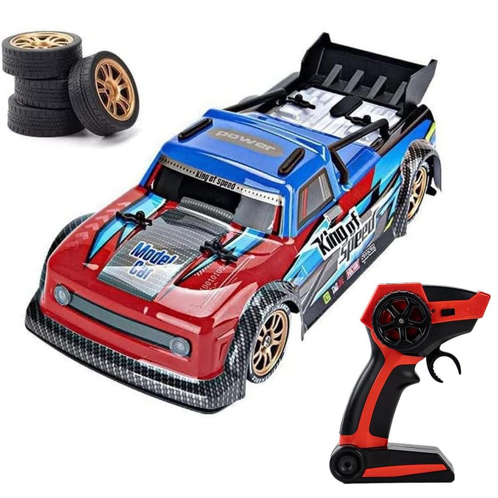 ROBOT PLAZA RC Car with Tire Spray Front and Rear Kids Birthday Gift for Boys Replacement, Function, 4-wheel Drive, Lights, Drift, Toy,