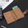 Men RFID Blocking Wallet Aluminium PU Double Box  Up Credit Card Box Case Holder