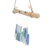 Sea Glass Driftwood Wind Chime Hand Crafted Natural Hanging for Beach Ocean Enthusiast