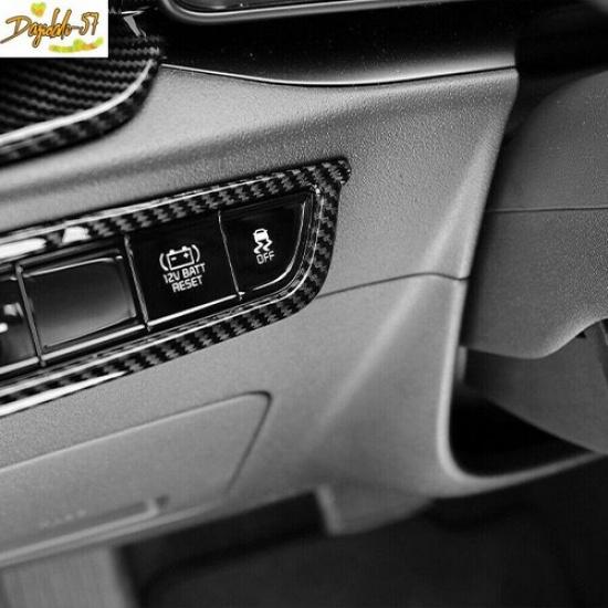 Carbon Fiber ABS Headlight Adjustment Switch Cover Trim For Kia Niro  2024