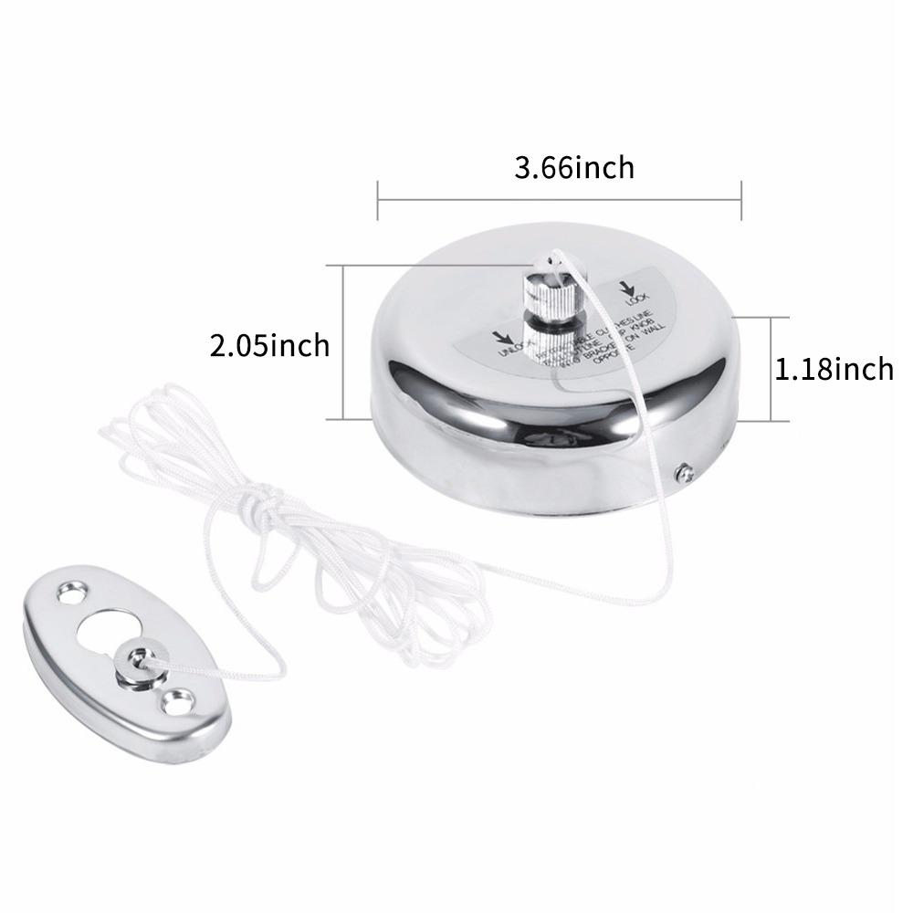 2.8m Wall Mounted Clothesline Silver Laundry Drying Line Stainless Steel Clothesline Hotel Laundry