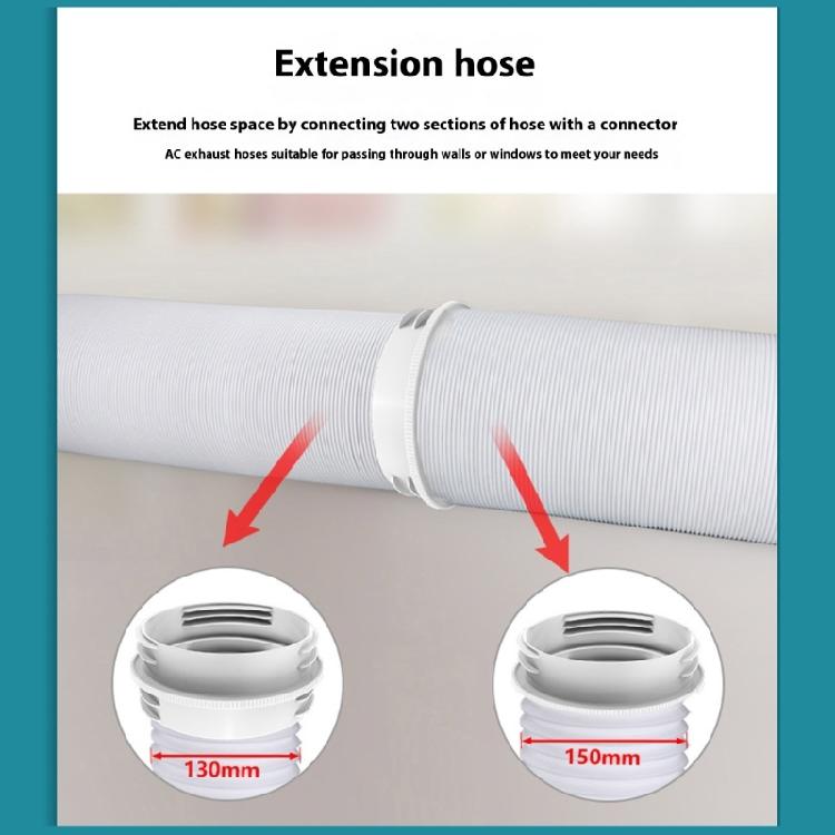 Leakproof Portable Air Conditioning Hose Interfaces Coupler Exhaust Adapter Plastic Texture Perfect for Exhaust Systems