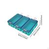 3 Pieces Fishing Lures Box Accessory Waterproof Multipurpose Hooks Storage