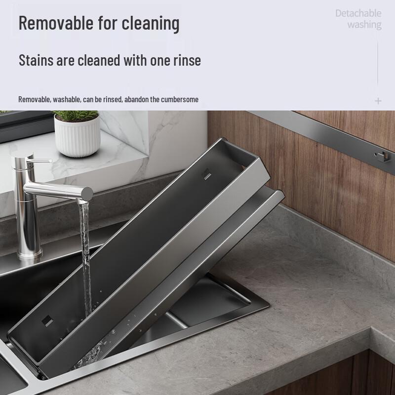 DANLE Wall-Mounted No-Drill Kitchen Storage Rack
