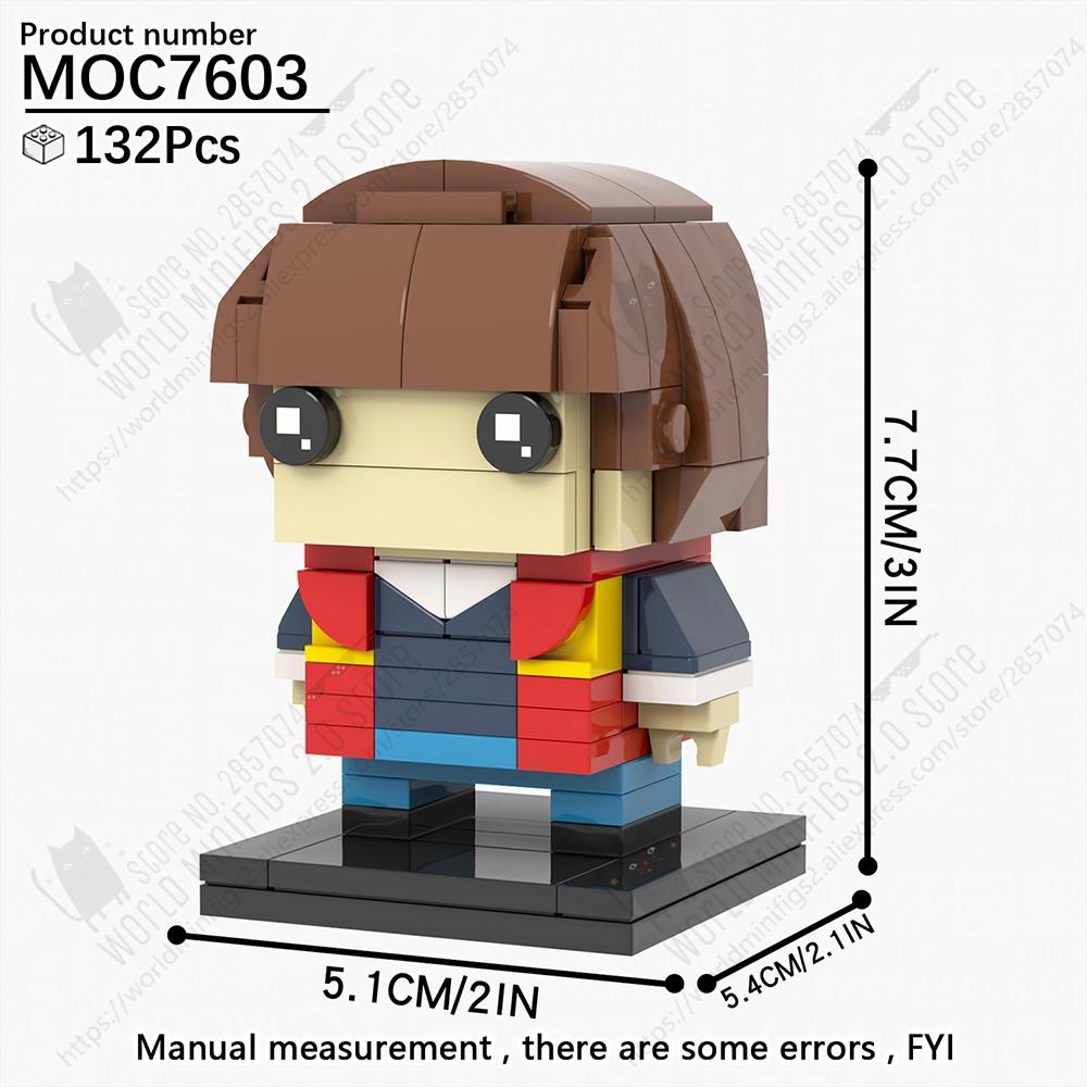 MOOXI Horror TV Figures Demon Brickheaded Building Blocks Models Sets MOC Bricks DIY Assembly Toys Kids Gifts Collection Display