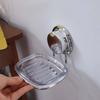 Wall Mounted Soap Sponge Holder Suction Cup Soap Rack Reusable Soap Tray  Kitchen Sink
