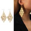Modern Leaf Earrings Hypoallergenically Material Comfortable Zinc Alloy Tassels Accessory for Sensitive Ears