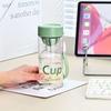 Water bottle portable water cup coffee cup summer mini compact cup outdoor office worker high temperature resistant plastic cup