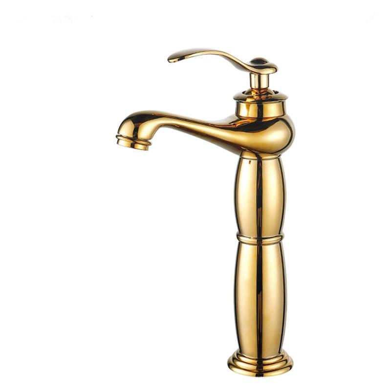 Antique Bronze Bathroom Faucet Brass Basin Faucets Hot & Cold Bathroom Sink Faucet Deck Mounted Lavotory Faucet  Mixer Water Tap