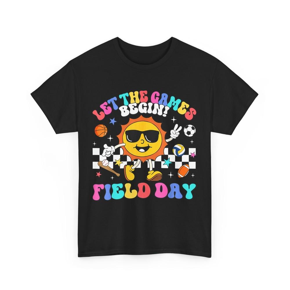 

Field Day T-Shirt, Let The Games Begin Field Day Games Lovers Teacher Kids Shirt M