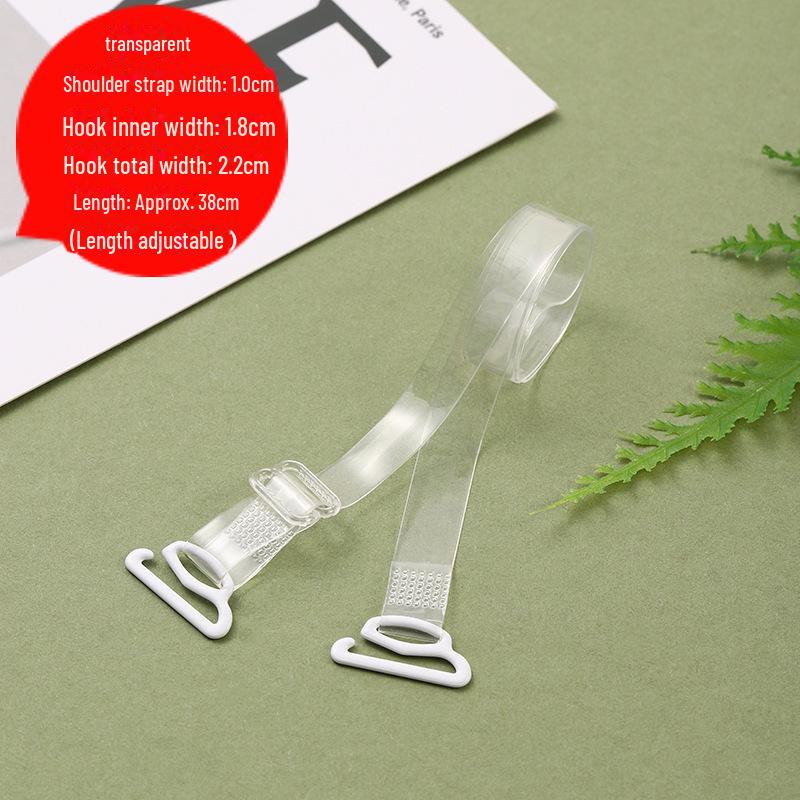 Plus Size Bra with Large Hooks, Frosted Wide Straps, Invisible Straps, and Transparent Strapped Underwear