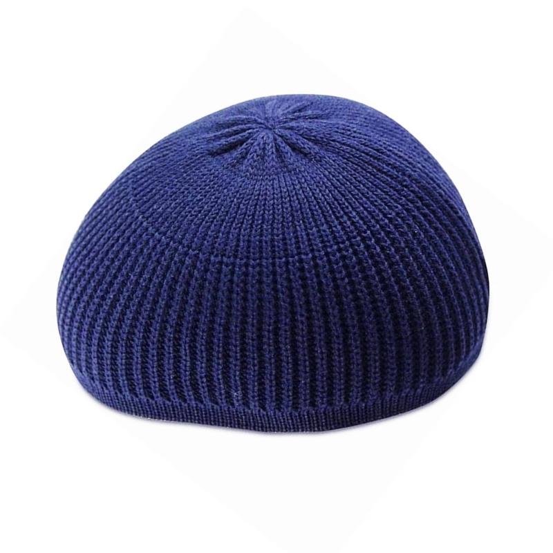 Kufi Muslims Men Namaz Prayer Hat Traditional Islamic Kufi Hat Eid Gift Knitted Muslims Men Prayer Hat