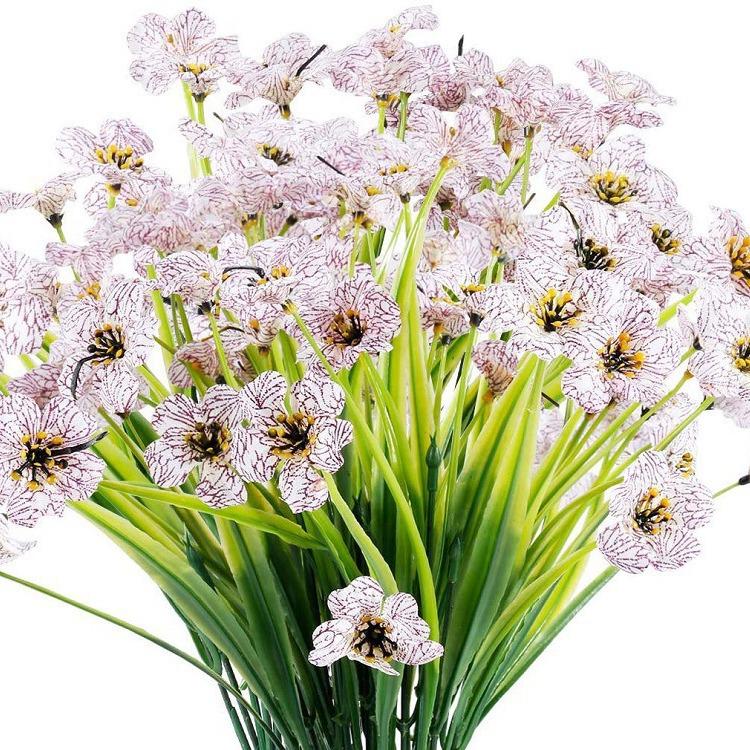 Artificial Spring Garden Flowers: Outdoor Simulation Grass and Floral Decoration