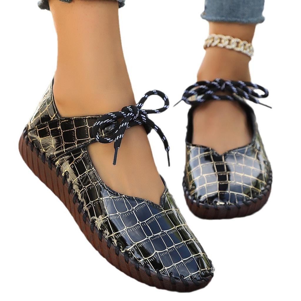 Large-size Soft-soled Casual Women's Shoes - New Style Lace-up Shoes