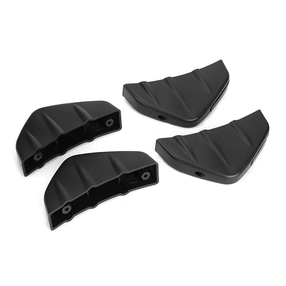 4pcs Car Rear Bumper Diffuser Fin Spoiler Lip Universal Auto Accessory
