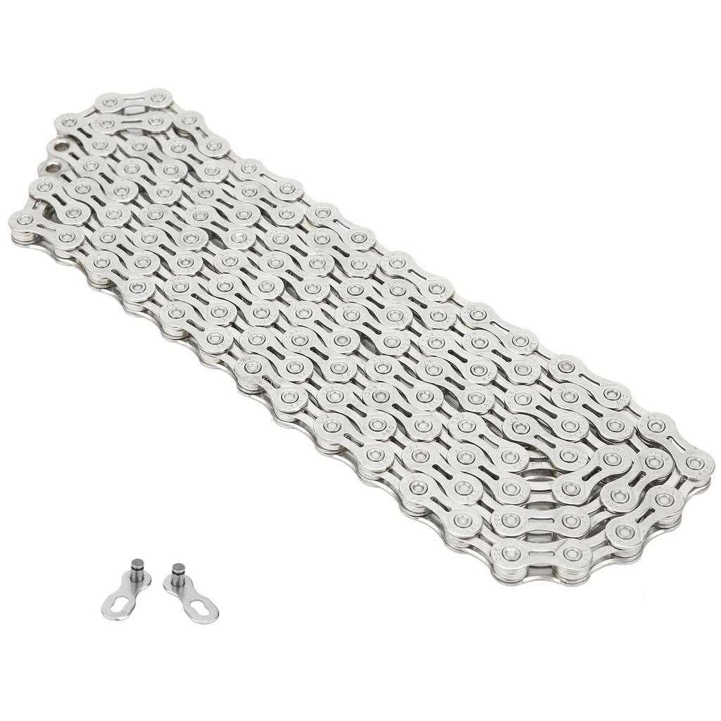 FX9 116 Links Mountain Bike High Strength Chains Bicycle 9 Speed Hollow Derailleur ChainSilver