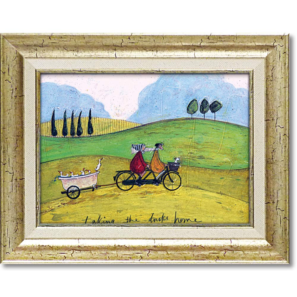 

YouPower Art Frame Duck Shuttle Service by Sam Toft, ST-05836, W39.5 x H31.5cm