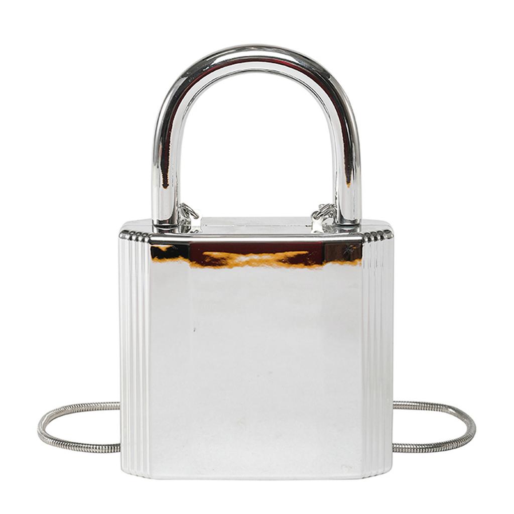 Personalized acrylic bag 2025 new European and American fashion glossy messenger bag women's versatile chain dinner bag tide