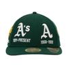 New Era 59FIFTY series Niu Yihua 26 new MLB Oakland Athletics sun visor slightly curved hat hard top NE5950 baseball cap Green Asian Version 7 1/8