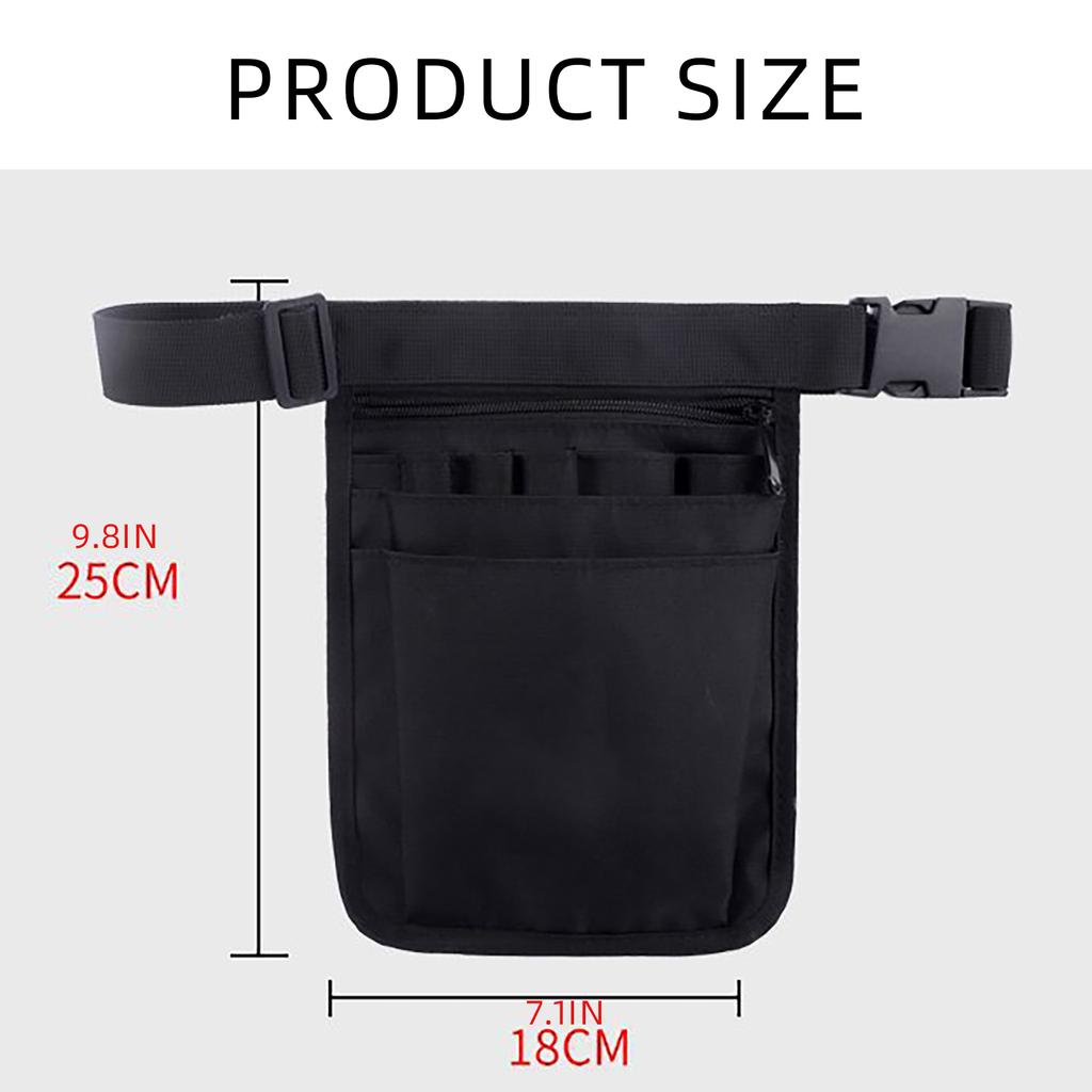 Nurse Waist Bag Waterproof Portable Clippers Organizer Nurse Belt Bag with Adjustable Strap Large Capacity Travel Bag