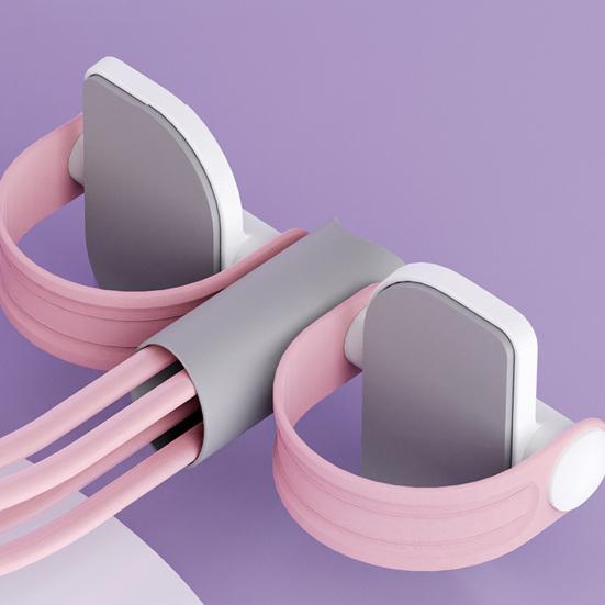 4/6-Tube Pedal Puller Resistance Band with Handle TPE Elastic Yoga Sit-up Pull Rope Men Women Pedal Tensioner Exerciser Workout Equipment