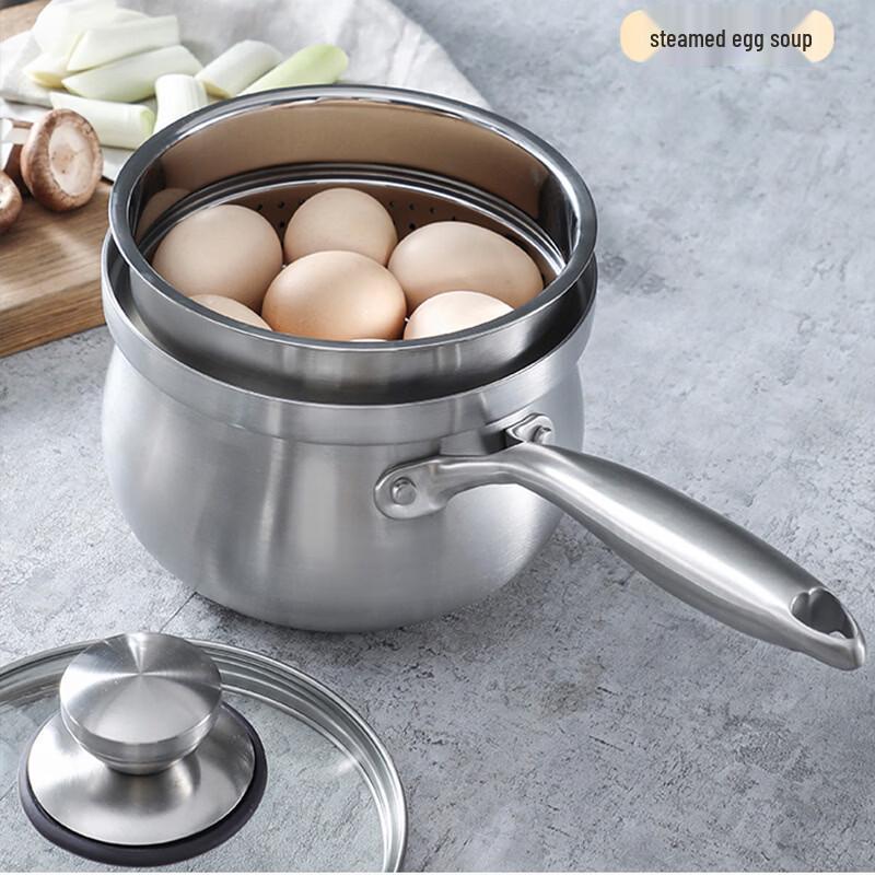 ZISIZ 16cm 304 Stainless Steel Milk Steamer Pot