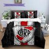 River Plate Pattern Bedding Home Decoration Birthday Gift (1 * duvet cover + 2 * pillowcase, without core)