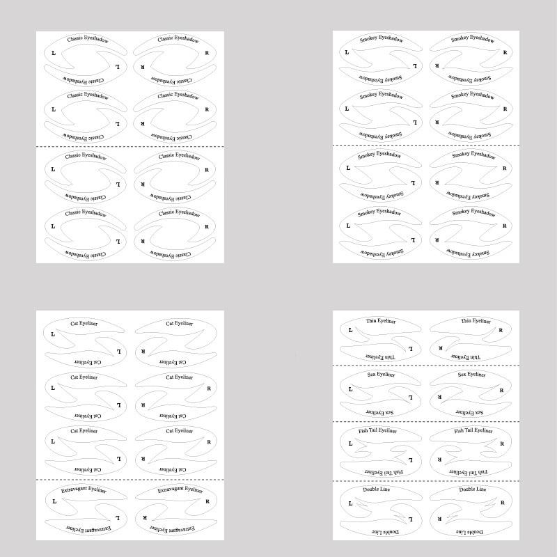 2 Stück Silikon-Lidschatten-Schablonen – Wiederverwendbare Make-up-Hilfe Für Anfänger & Profis
