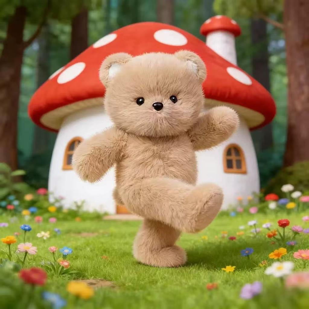High-Standard-Quality Running High-Quality Bearl High-Quality Plush Play Sets High-Quality Cute High-Quality Bear Small Figurines High-Quality