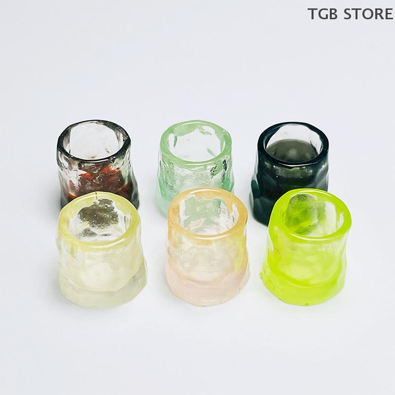 4/10PCS Random Miniature Accessories Mini Resin Simulated Glass Cup Model Decoration