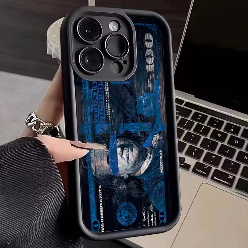Black Dollar Banknote Design Phone Case For IPhone 17 17Air 16 15 14 Plus 13 12 11 Pro Max Case Cover Funda Bumber Coque