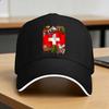 Schweiz Schweizer Flagge Sonne Baseballkappe Frühling Unisex Unisex Design Hip Hop Hüte Sonnenschutz Street Style Kpop Rock Snapback Kappe