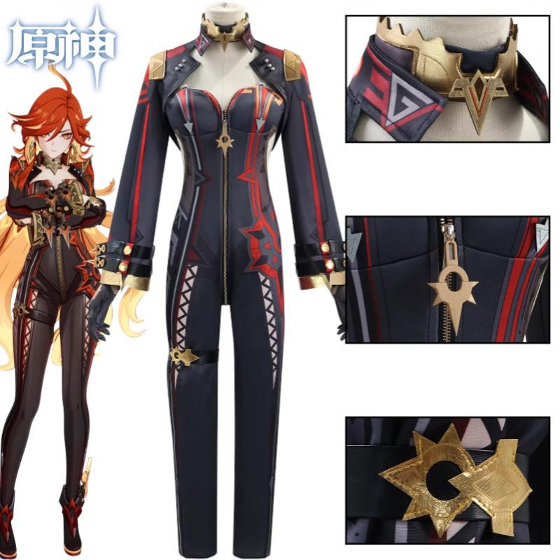 Impact Genshin Mavuika Pyro Archon Cosplay Costume Anime Game Role Party Play
