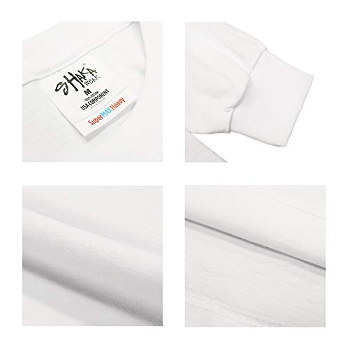 Heavyweight Long Thick Shaka Wear Plain Oz Long Sleeve Long Large Size Big Size Stylish Street Fashion White [Shaka Wear] T-shirt 7.5 Men's T-Shirt