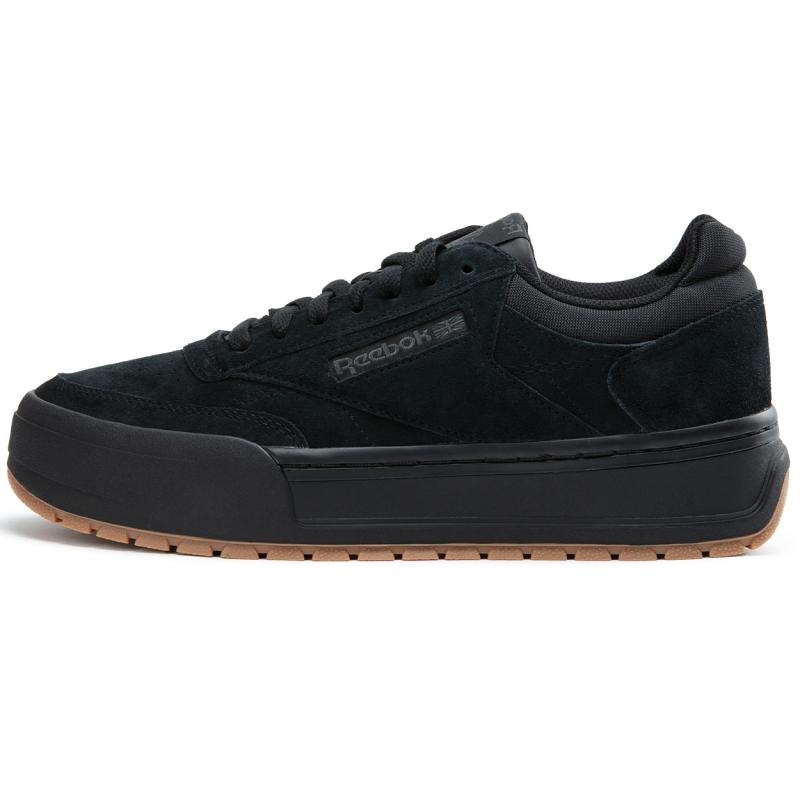 

Reebok CLUB C MEGACOURT Abrasion Resistant Height Increasing Low top Skateboard Shoes Unisex Black Warrior Sneakers 100221379 35