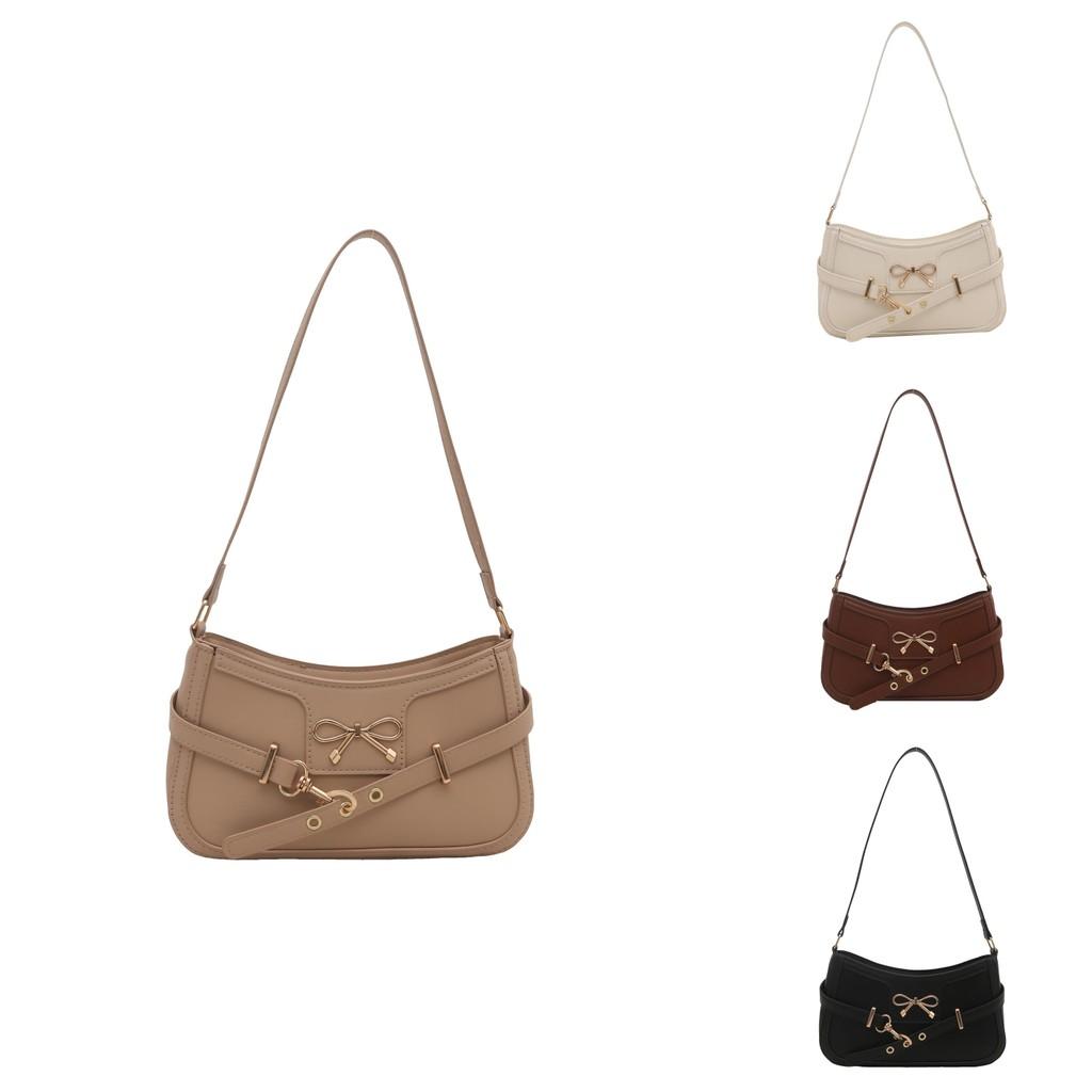 Pu Leather Womens Vintage French Style Small Crossbody Bag For Daily Use