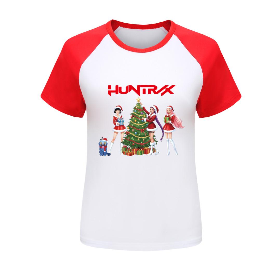 5085 Barn Flickor Jul Nyår Rumi Zoey Mira Tryck Raglan Kortärmad T-shirt