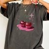 Kawaii Sparkle Cherry T-Shirt: Glossy Fruit Graphic Tee
