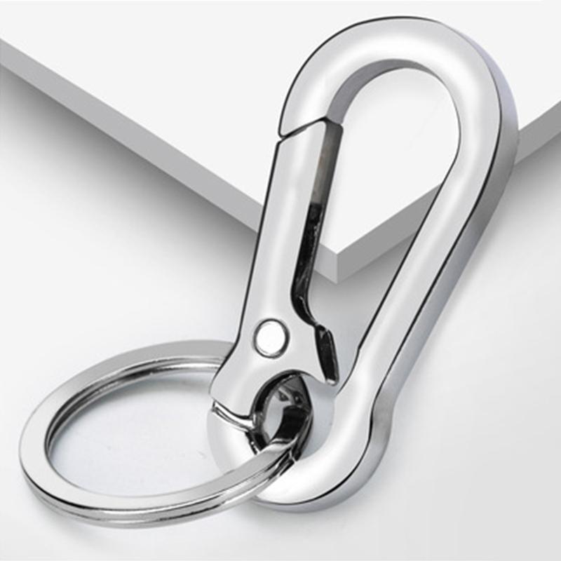 Alloy Carabiners Clips Keychain Hook Buckle Single Loop Indoor Outdoor Tools for Backpack Camping Hiking