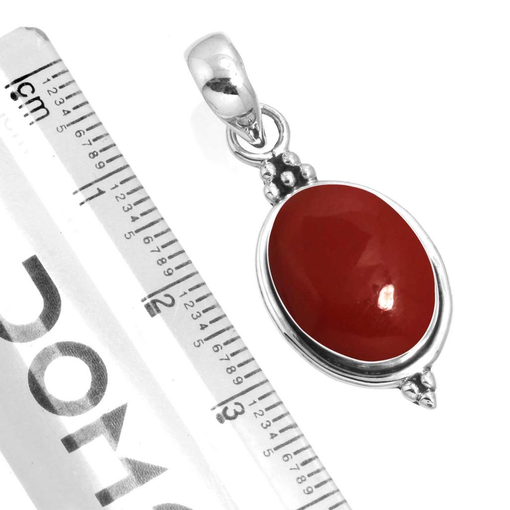 925 Sterling Silver Pendant Women Gemstone Handmade Jewelry Birthday Gift Malachite Moonstone Rose Quartz Red Stone Smoky Topaz Tiger Eye Statement