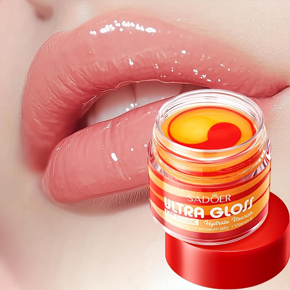 Strawberry Vaseline Hydrating and Glossy Nourishing Dual-color Lip Mask Moisturizing and Eliminating Dead Lip Care