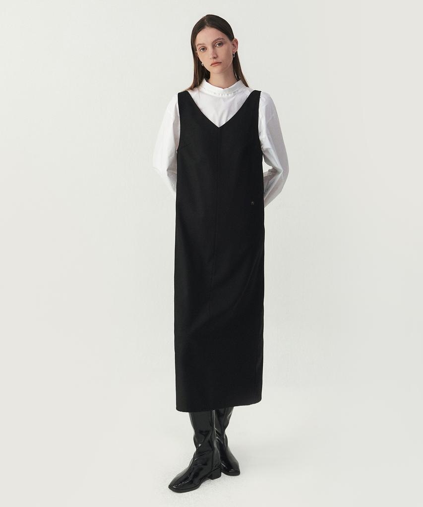 Artid Sleeveless Buckle Dress_Black