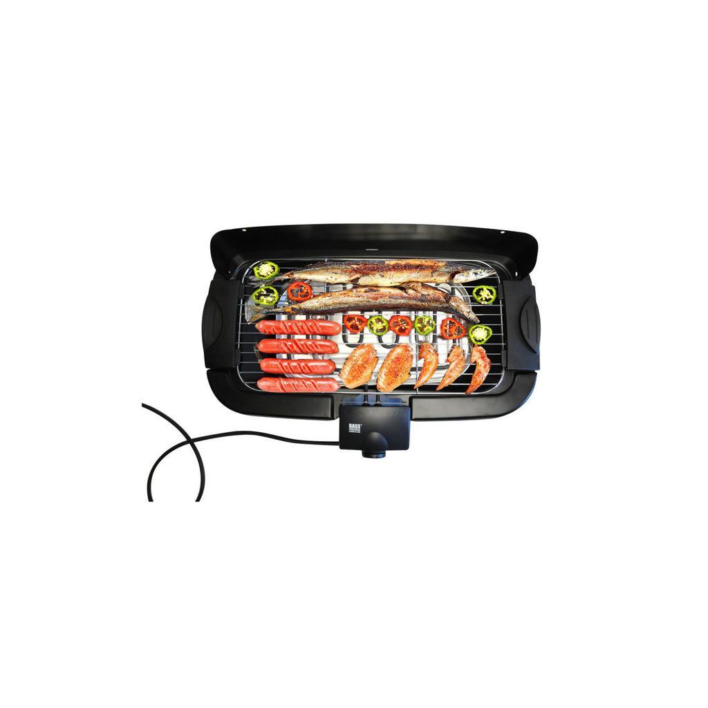 Grill elektryczny 2 w 1, wolnostojący i stołowy, 46 x 23 cm
