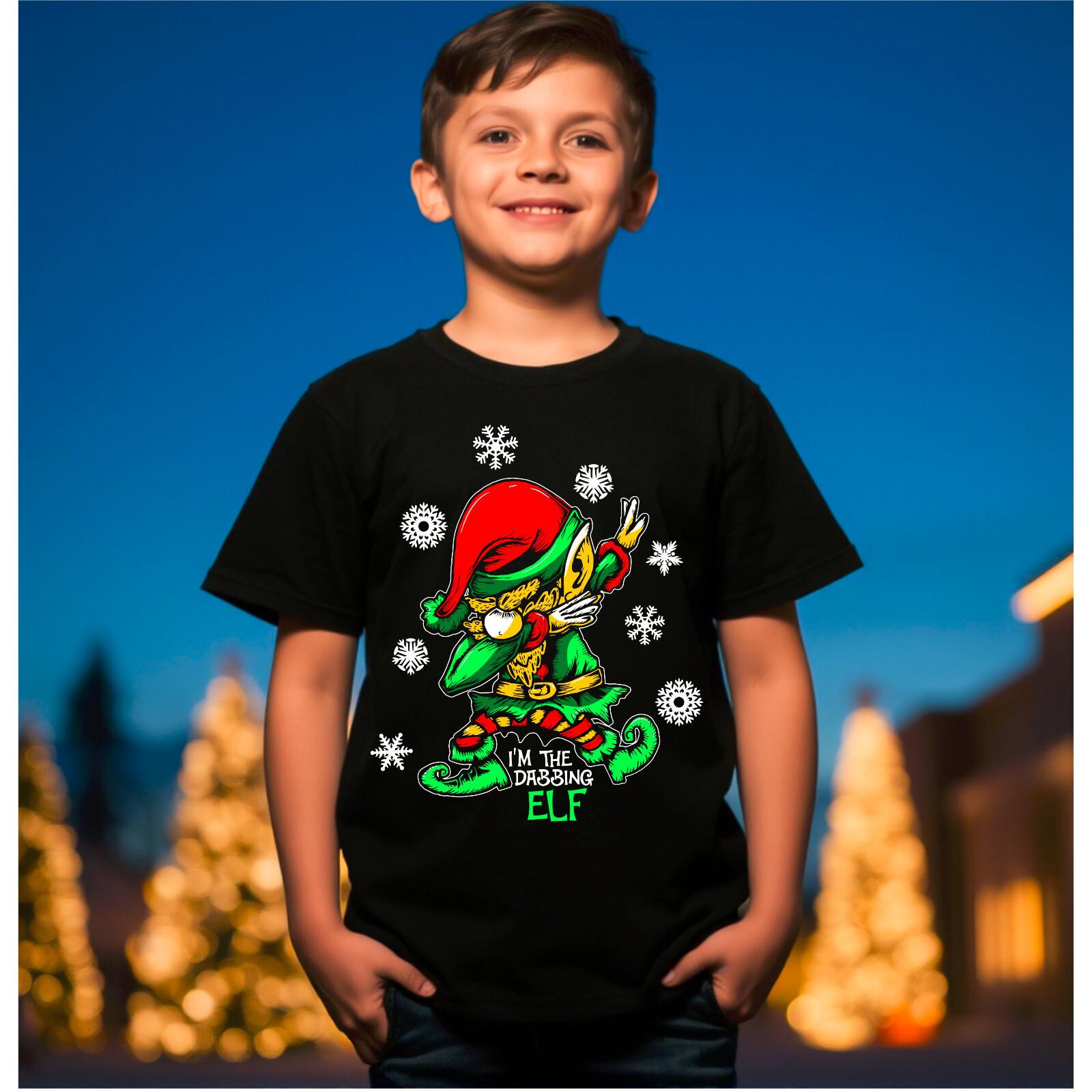 I m The DABBING Elf Friends Christmas Shirts Funny Xmass Ugly SANTA Tshirt XXL