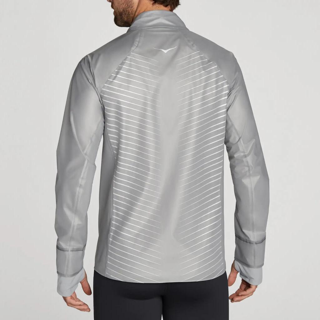 HOKA One One Performance Shield Slim Fit Minimalist Skin-Friendly Waterproof Stand Collar Long Sleeve Jacket Men Jackets 1120614-LURK