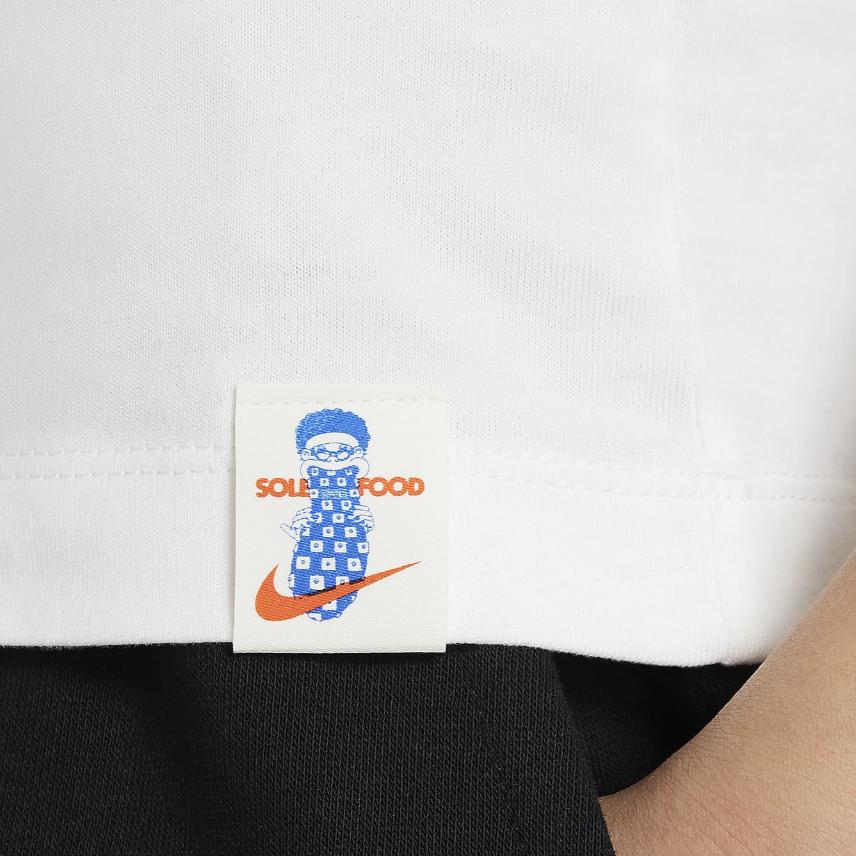 Nike Sportswear Logo Crew Neck Pullover Casual Short Sleeve T-Shirt Kids Tops White FV5414-100