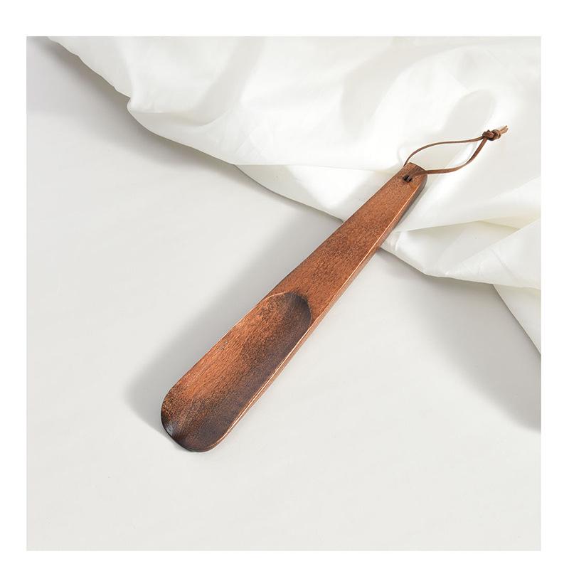 Walnut Solid Wood Long Handle Shoehorn - Shoe Lifter & Puller
